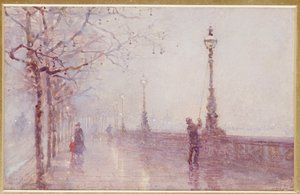 La última lámpara, Thames Embankment, 1892 de Rose Maynard Barton