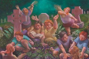 Lectura del libro de Isaías, 2006 (óleo sobre lienzo)