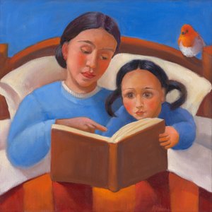 Bedtime Story, 2022 (óleo sobre lienzo)
