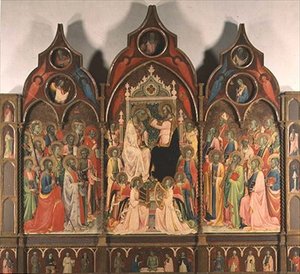 La coronación de la Virgen de Rossello di Jacopo Franchi