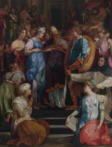 El Matrimonio de la Virgen Pala Ginori, 1523 de Rosso Fiorentino