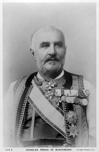 Nicolás, Príncipe de Montenegro, c1900s de Rotary Photo