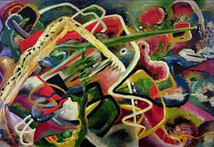 Furioso 9, c.1917 (óleo sobre tabla)