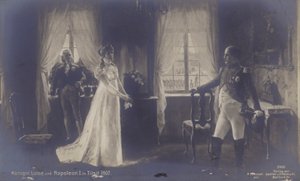 La Reina Luisa de Prusia se encuentra con Napoleón en Tilsit de Rudolf Eichstaedt