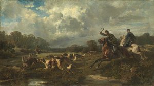 Gran Duque Vladimir Alexandrovich de Rusia 1847-1909 en una cacería de lobos de Rudolf Ferdinandovich Frenz