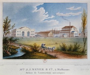 Fábrica de Messrs Meyer & Cie en Mulhouse, Francia de Rudolf Huber