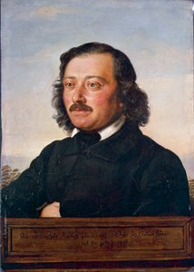 Retrato de Berthold Auerbach de Rudolf Julius Benno Huebner