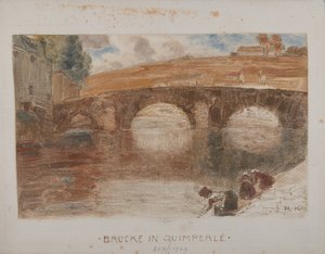 Brücke en Quimperlé I de Rudolf Konopa