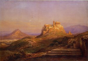 Vista de la Acrópolis desde el Pnyx, 1863