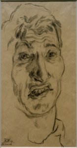 Autorretrato como prisionero (en Rusia) de Rudolf Wacker