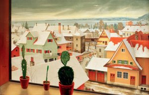 Paisaje de invierno – Vista desde el estudio de Rudolf Wacker