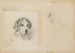 Retrato de un perro: Windsor, 1877 de Rudolf Wimmer