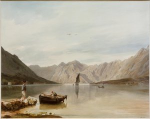 Vista hacia Mula y Dobrota en Cattaro de Rudolf von Alt