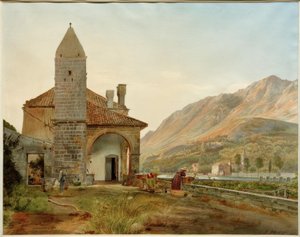 El monasterio franciscano en el valle de Ombla cerca de Ragusa de Rudolf von Alt