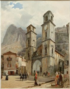 La Plaza de la Catedral en Cattaro de Rudolf von Alt
