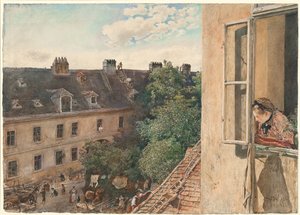 Vista de Alservorstadt, 1872 de Rudolf von Alt