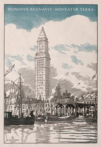 La Torre de la Aduana desde el lado del agua de Rudolph Ruzicka
