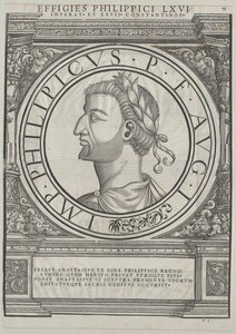 El emperador romano de Oriente Philippikos Bardanes (huella)