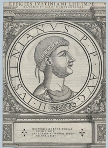 Emperador del Imperio Bizantino Justiniano I (imprimir)