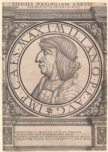 Emperador del Sacro Imperio Romano Germánico Maximiliano I (huella) de Rudolph Wyssenbach