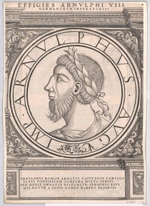Arnulfo, emperador romano de Francia Oriental (impresión) de Rudolph Wyssenbach