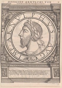 Arnulfo, emperador romano de Francia Oriental (impresión)