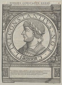 Emperador romano Constancio II (huella) de Rudolph Wyssenbach