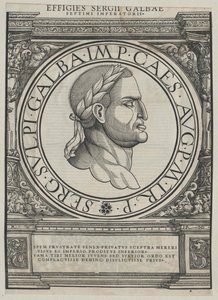El emperador romano Galba (huella) de Rudolph Wyssenbach