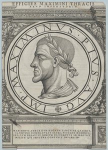 Emperador romano Maximino Trax (huella) de Rudolph Wyssenbach