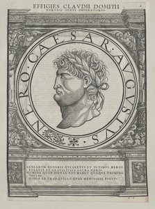 El emperador romano Nerón (huella) de Rudolph Wyssenbach