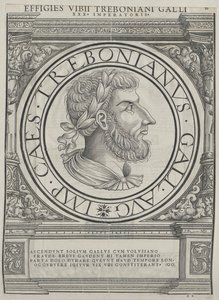 Emperador romano Treboniano Galo (huella)