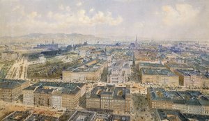 Panorama de Viena, 1871 de Rudolf von Alt