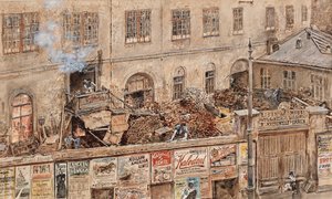La fundición de hierro Kitschelt en Skodagasse, Viena de Rudolf von Alt