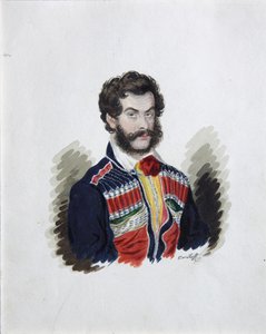 Retrato del Decembrista Conde Zakhar Chernyshov 1796-1862, años 1830 de Rufim Ivanovich Dorokhov