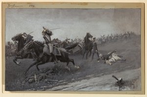 Blücher desmontado en Ligny de Rufus Fairchild Zogbaum