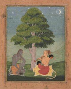 Kedar Ragini: Folio de una serie de ragamala Guirnalda de Modos Musicales de Ruknuddin