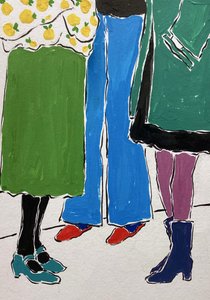 Amigos de la moda a todo color de Rushati Chowdhury