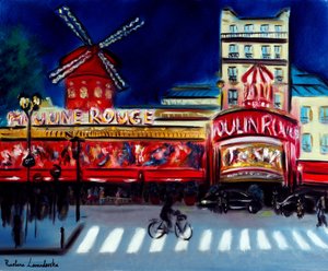 Velada en el Moulin Rouge de París, 2024 (óleo sobre lienzo) de Ruslana Levandovska