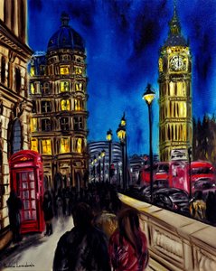 Londres intemporal, 2025 (óleo sobre lienzo)