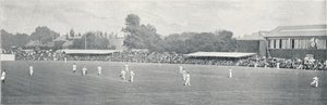 Partido de cricket universitario en Lords, c. 1896 de Russell and Sons