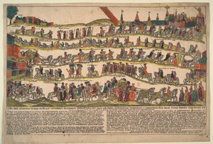 Representación de la procesión a Moscú del embajador turco en la corte imperial, Abdul Kerim de Russian Master