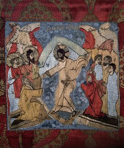 El descenso al infierno (detalle), siglo XV de Russian Master
