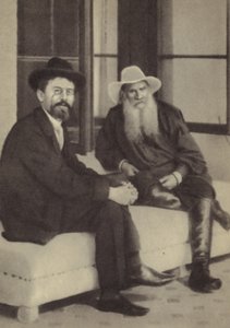 Antón Chéjov y León Tolstói de Russian Photographer