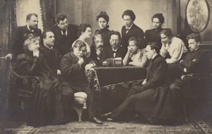 Antón Chéjov leyendo a los miembros del Teatro de Arte de Moscú de Russian Photographer