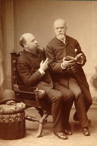 Artista Pavel Vassilievich Shukovsky (1846-1912) Historiador Alexander Onegin (Otto) en Weimar. Foto de albúmina