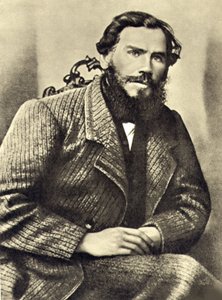 Autorretrato de Leon Tolstoi (1828-1910) en Iasnaia Poliana (Rusia). Fotografía