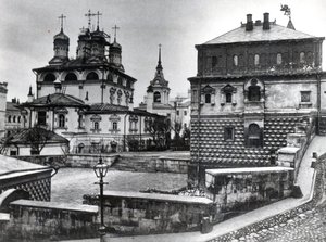 Casa de los Boyardos Romanov en el Monasterio del Signo, y la Catedral del Signo, Moscú de Russian Photographer