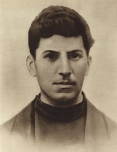 Joseph Stalin a los 17 años, mientras asistía al seminario de Tiflis, Georgia, 1896 de Russian Photographer