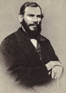 L N Tolstoi, Moscú, 1862 de Russian Photographer