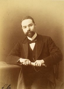 Retrato del escritor y poeta Valery Yakovlevich Bryusov (1873-1924) de Russian Photographer